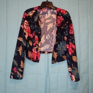 Shein Floral Crop Blazer